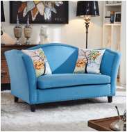 美式乡村布艺铆钉沙发 客厅小户型家具咖啡厅休闲沙发 sofa
