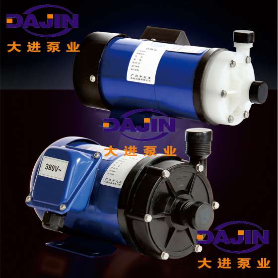 广州大进泵业厂家直销PVDF衬氟塑料DJF-40R型耐酸碱电镀磁力泵