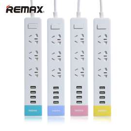 REMAX青春版4USB排插明系列4USB排插插座式充电器2.1A家用智能插线板
