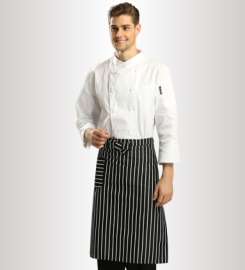 厨师先生M-01-10马蹄袖 偏侧领  双排活动扣 厨师服