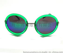 韩版文艺风金属复古圆形男女款平光眼镜超轻镜架平光可配近视眼镜